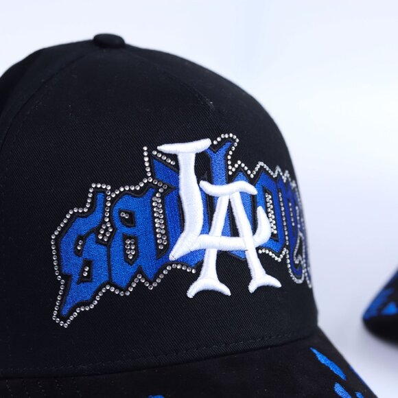 NWT Sad Boy Angel Azul by Dandy Hats x Junior H β Embroidered Snapback - Picture 4 of 5